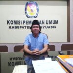 Ketua KPUD Banyuasin Tanggapi Demo Aliansi Aktivis Peduli Demokrasi Banyuasin