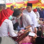 Bupati Banyuasin Tinjau Kegiatan Sunat Massal di Desa Panca Mukti