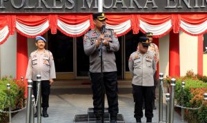 Latih Kesiapsiagaan Personil, Polres Muara Enim Gelar Simulasi Sispam Mako
