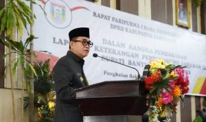 Pj Bupati Banyuasin Hani S Rustam Bacakan NP LKPJ Tahun 2023