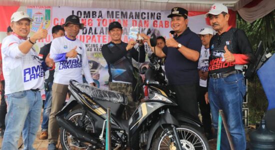 Bupati Banyuasin Hadiri Lomba Memancing di Desa Tanjung Merbau