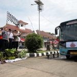 Pj Gubernur Agus Fatoni Lepas Keberangkatan 17 Armada Bus Angkutan Mudik Gratis