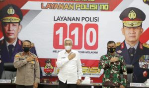 Wagub Mawardi Yahya Hadiri Launching Layanan Polisi 110