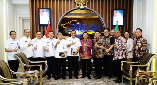 Terima Audiensi Panitia Natal OKKSS, Deru: Sumsel Junjung Tinggi Toleransi Antar Umat Beragama