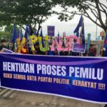 Tuntut Transparansi Data, DPW Partai PRIMA Sumsel Unjuk Rasa di Kantor KPU