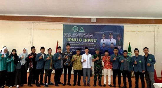 Wabup Slamet Hadiri Pelantikan IPNU dan IPPNU Pengurus Cabang Banyuasin 