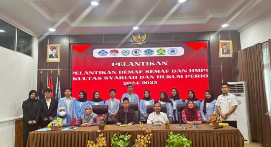 Pelantikan DEMAF, SEMAF, dan HMPS Fakultas Syariah dan Hukum UIN RF 2024-2025