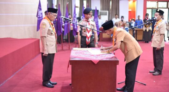 pelantikan-pengurus-kwarcab-dan-pusdiklatcab-pramuka-banyuasin Wabup Banyuasin Lantik Pengurus Kwarcab dan Pusdiklatcab Banyuasin 2020-2025