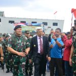 Wagub Dampingi Panglima TNI Lepas Keberangkatan Satgas Yonif Raider 200/BN dan Yonif 133/YS