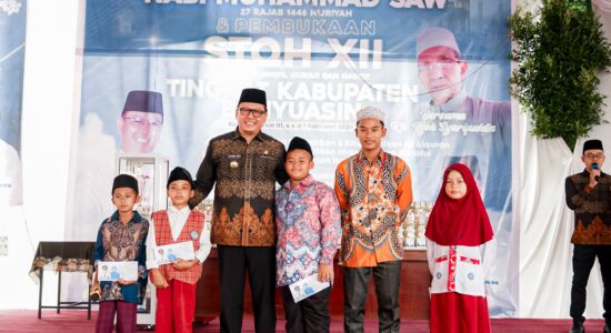 Muhammad Farid Resmi Buka STQH-XII Kabupaten Banyuasin dan Peringatan Isra Mi'raj 1446 H
