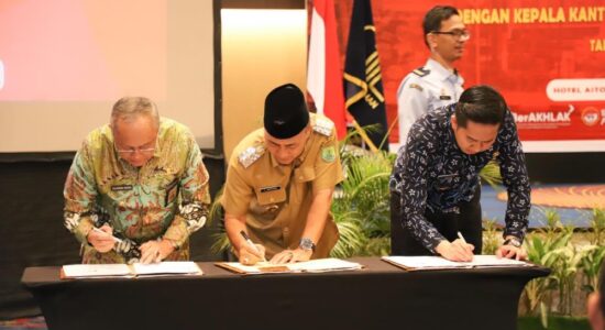 Pemkab Muba Teken MoU dengan Kakanwil Kemenkumham Terkait Perda