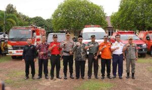 Wabup Banyuasin Hadiri Apel Siaga Bencana Kesiapan Penanggulangan Kebakaran 
