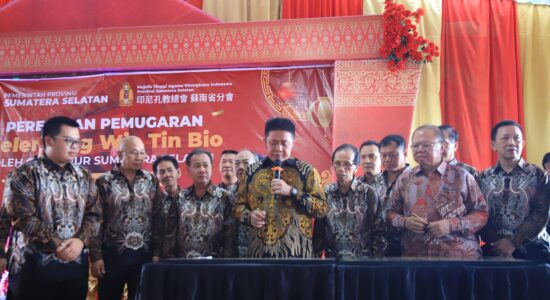 Resmikan Kelenteng Wie Tien Bio Jakabaring, Herman Deru : Jaga Kerukunan antar Umat Beragama di Sumsel