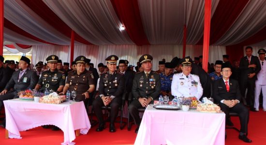 Polres Muara Enim Ikuti Upacara Hari Jadi Kabupaten Muara Enim ke-77 Tahun 2023