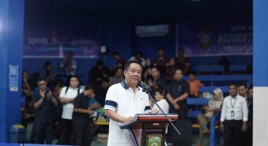 QRIS Sriwijaya Badminton Cup Resmi Dibuka, Wagub Sumsel Cik Ujang Tekankan Semangat Sportivitas
