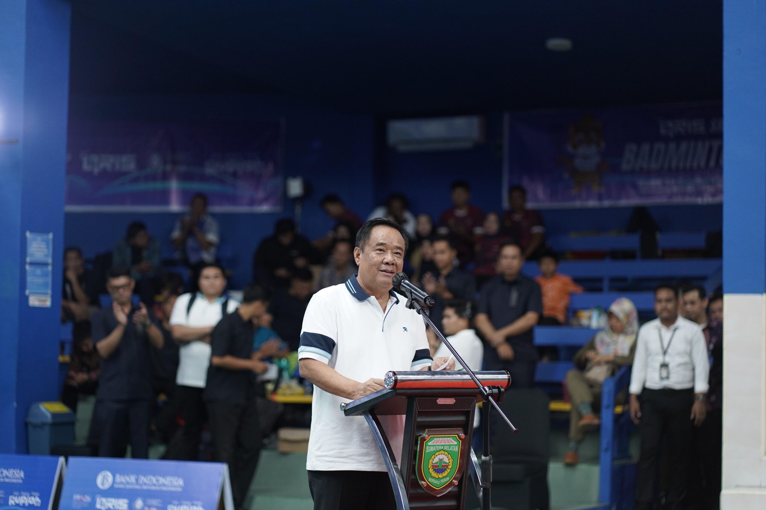 QRIS Sriwijaya Badminton Cup Resmi Dibuka, Wagub Sumsel Cik Ujang Tekankan Semangat Sportivitas