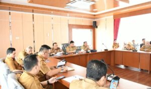 Sekda Pimpin Rapat Pemantapan Persiapan Hari Jadi Kabupaten Banyuasin Ke-23 Tahun 2025