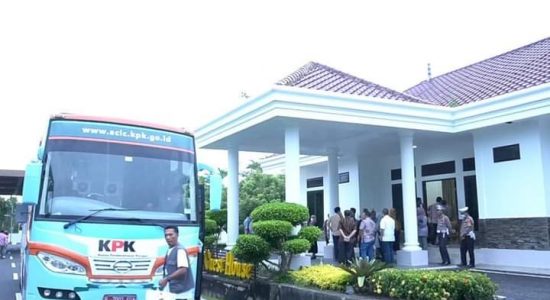 Roadsow Bus KPK Jelajah Negeri Bangun Antikorupsi Tiba di Prabumulih