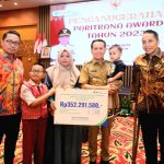 Pj Gubernur Agus Fatoni Beri Santunan Jaminan bagi Tenaga Kerja