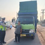 Kurangi Angka Kecelakaan, Sat Lantas Polres Banyuasin Tindak Kendaraan ODOL