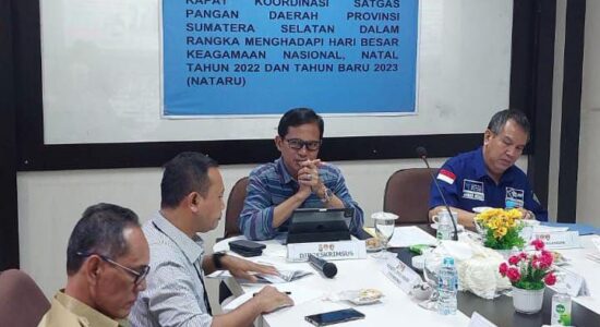 Satgas Pangan Provinsi Sumsel Pastikan Stok Bahan Pokok Cukup Jelang Nataru