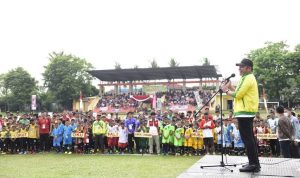 Jaring Atlet Terbaik Herman Deru Buka Resmi Festival Sepak Bola Usia Dini Forsgi