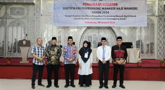 Resmi Dibuka Warek 1 UIN Raden Fatah, 55 Peserta Ikuti Sertifikasi Pembimbing Manasik Haji Mandiri