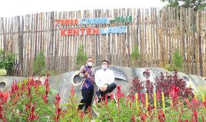 Gubernur Resmikan Kolam Renang dan Taman Bunga Celosia di Kenten Laut