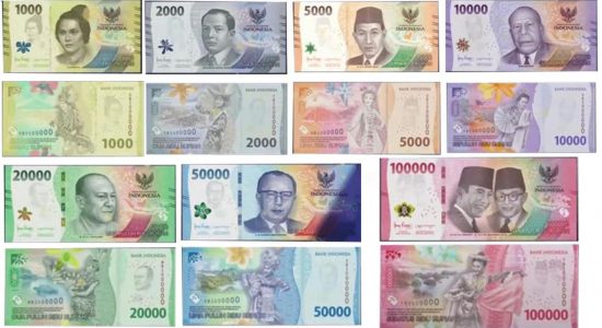 Bank Indonesia Luncurkan 7 Pecahan Uang Kertas Baru