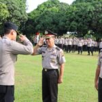 upacara-kenaikan-pangkat-pengabdian Kapolres Banyuasin Pimpin Upacara Kenaikan Pangkat Pengabdian