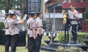 Kapolres Muara Enim Pimpin Sertijab Kabag SDM Kasat Reskrim