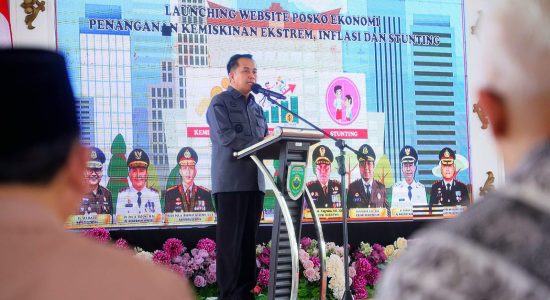 Pj Gubernur Agus Fatoni Launching Website Posko Ekonomi di Kota Prabumulih